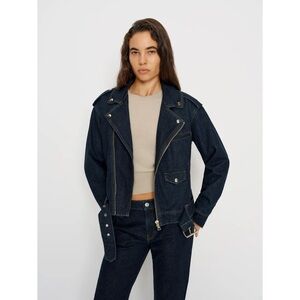 NWT Reformation Senna Dark Denim Jacket
